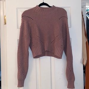 Knit cropped sweater. Never worn